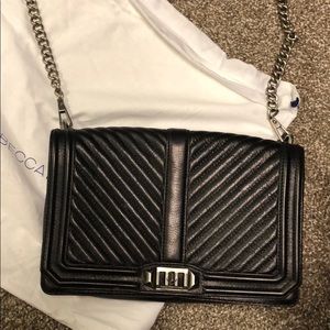 Rebecca Minkoff chevron quilted slim love bag